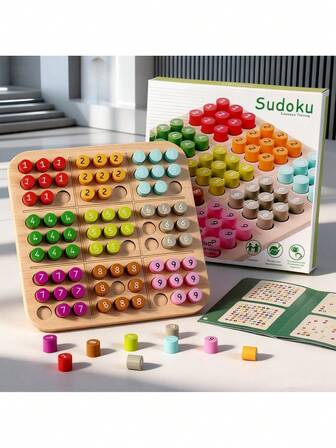 Juegos de mesa de madera, juguete de juego de estrategia de rompecabezas mental, juegos de mesa interactivos de escritorio para entretenimiento familiar y de fiesta en el hogar