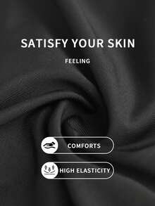 Yoga Basic Solid Sports Romper, Jumpsut de los deportes de la manera de Color sólido, Bodysuit alto elástico del Yoga, las mujeres del entrenamiento Flare Jumpsuits, gimnasio trasero trasero Sexy Bodycon Scrunch Butt Yoga Rompers V Back - Negro - Ver 5