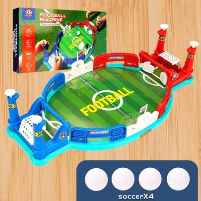 Interactive Desktop Soccer Game For Kids And Adults, Comes With 4 Mini Balls, Promotes Family Bonding, Easy Assembly Design, Children's Soccer Toy For Parent-Child Interaction And Intellectual Development, Dual-Player Shooting Game, Great Gift For Children's Day, Christmas