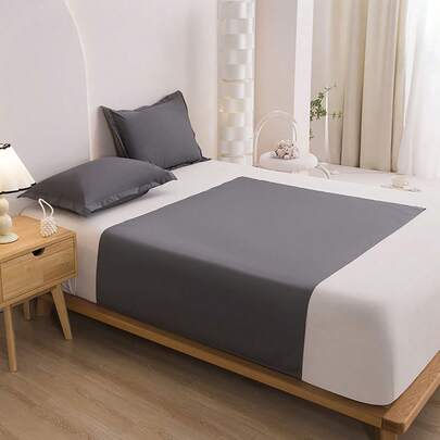 1 Stück wasserdichter Matratzenschutz, gebürstetes Bettlaken, wasserdicht & fleckresistent, Matratzenbezug, dunkelgrau, leicht zu reinigen, neue Generation Aktivfärbung mit hoher Farbbeständigkeit, verblasst nicht, leuchtende Farbe, wie neu nach dem Waschen, geeignet für Schlafzimmer, Gästezimmer, Studentenwohnheim, unisex, ganzjährig verwendbar