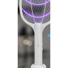 Electric Pest Repeller & Insect Killer Matamoscas Eléctrico Recargable Alta Potencia Automático para Hogar Eliminación Eficaz de Mosquitos Atracción Automática de Insectos Repelente de Plagas - Blanco - Ver 4