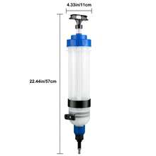 Dispensador manual de bomba de líquido de transmisión , sistema de recarga de ATF, extractores de aceite y líquido de 1,5 litros de gran capacidad, juego de herramientas para bomba de líquido de transmisión automática con adaptadores de llenado de ATF - 1,5 litros - Ver 10