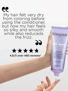 Kérastase 修復亮澤護髮素 250ml，修復受損髮質、增強光澤、撫平毛躁、深層滋養染髮髮絲、立即強化髮幹、減少分叉、提升彈性、防止斷裂、深層修復、快速吸收、輕盈不油膩、專業配方 - 75ml - 查看 10