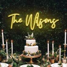 Custom Neon Signs,Personalized Large LED Neon Signs Customizable For Wedding Birthday Party Bedroom Bar Salon Beauty Night Light&Company Logo Or Business Signs, Light Up Name Sign, Name Neon Signs. - Size - View 4