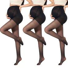 1 Stück schwarze Umstandsstrumpfhose zur Bauchunterstützung, dünne Version für Frühling & Sommer, geeignet für den täglichen Gebrauch, Herbstsocken