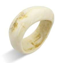 FUNOJOY Acrylic Resin Bangle Bracelets For Women 1-3Pcs Simple Oval Polished-Finish Chunky Bangle Bracelet Wide Wristbands Fashion Jewelry Bracelet For Women{Inchcolor_nameinch:InchD-Whiteinch} - D-白色 - 查看 1