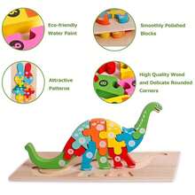Fun Wooden Puzzle Game For Young Children, 1-Piece Set Of Puzzle Games For Infants, Montessori Toys And Educational Toys, Birthday Gifts - Random 1pcs - View 4