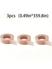 3卷睫毛延长胶带、鼻形塑形胶带、微孔胶带、透气易撕纸胶带、睫毛隔离胶带、一次性无纺布胶带、肤色纹身和疤痕胶带 - 彩色 - 查看 10