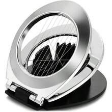 2-In-1 Stainless Steel Egg Slicer And Dishwasher-Mozzarella Cheese Cutter - Black - View 1