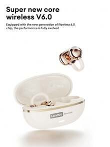 Lenovo RS102 Elegant Open-Ear Bluetooth Headphones, Directional Sound, Surround Sound, High-Quality Audio, Long Battery Life, Suitable For Running, Sports, Calls, Noise Cancellation, Comfortable Fit, Compatible With Smartphones And Computers - màu đen - Xem 6