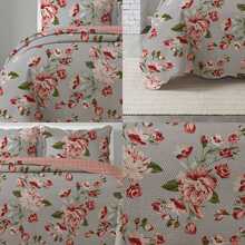 3-Piece Queen Size Bedspread Set, Patchwork Quilt, Ultra Double-Sided - 查看 2