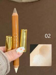 OUT OF OFFICE 二合一 - 双头轮廓笔/高光笔，多功能面部轮廓高光笔，轮廓高光双头笔（#02，5克/0.18盎司） - 02 - 查看 2