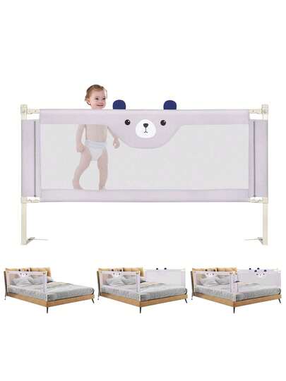 Sponda anticaduta per letto per bambini piccoli grigia 175 cm / 200 cm