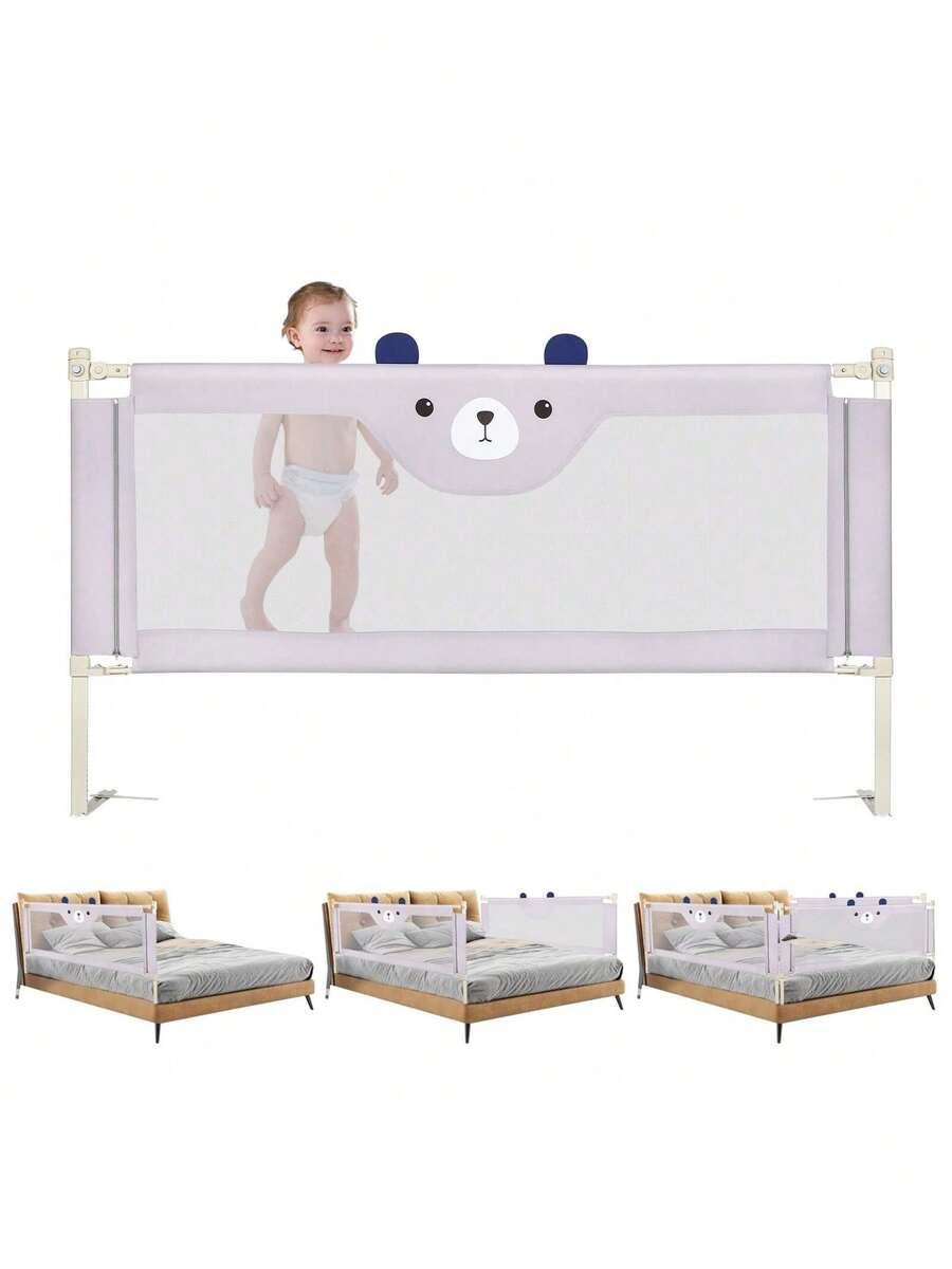 Anti-Fall Bed Rail For Toddlers Grey 175 Cm / 200 Cm - Grey - View 1
