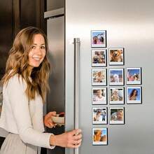 WOGOZAN Go - Marco magnético de fotos compatible con cámaras  Go Gen2\/ Go de impresión instantánea de 2.12 x 2.62 puadas, imanes para refrigerador con cubierta transparente, paquete - negro - Ver 6