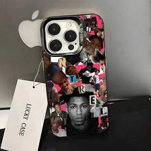Funda de teléfono Rapper YoungBoy para 17,16,15,14,13,12,11,Pro,Max,Plus, cubierta mate negra a prueba de golpes - z7 - Ver 13