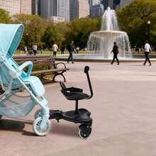 Universal Stroller Board With Saddle Seat And Standing Platform Adjustable Design Sit And Stand Stroller Buggy Child Board For Different Models Of Strollers