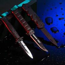 1 Pack Retractable Fake Knife Retractable Knife Halloween Props Fake Plastic Blades For Halloween April Fool's Party, Plastic Magic Knife Toys, Birthday Party Gifts, Gift Bag Stuffer - Multicolor - View 5