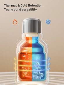 Philips Avent 1000ml/35oz Stainless Steel Insulated Water Bottle, Leak-Proof, Shoulder Strap/Handheld Design, Suitable For Home And Outdoor Use