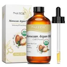 PHATOIL Pure 118ml Bottle - Sunflower Seed Oil, Castor Oil, Rosehip Seed Oil, Jojoba Oil, Sweet Almond Oil, Moroccan Argan Oil, Suitable For Thickening Eyelashes And Eyebrows, Dry Skin, Hair Care - Multi Scents - View 7
