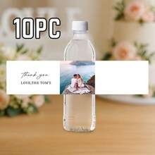 Custom Photo Water Bottle Label-38 Styles,10pcs Personalized Celebration Tags,Personalized DIY Bottle Water Waist Seal Stickers,Personalized Water Bottle Labels For Wedding, Birthday, Baptism , Wedding Thank You Stickers,Christmas Water Bottle Labels Waterproof - Christmas Party Decoration - Holiday Party Decor,For Housewarming,Chic Design - Multicolor - View 13