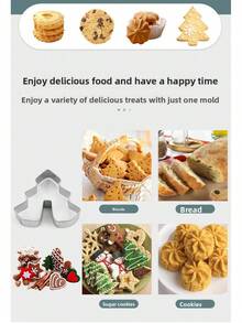 8/18/28-teiliges Set Weihnachts-Edelstahl 3D Lebkuchenhaus DIY unregelmäßige Keksbackwerkzeuge