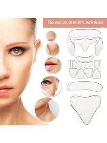 1pc Reusable Neck Wrinkle Patch, Neckline Silicone Anti-Wrinkle Patch, Neck Firming Beauty Patch