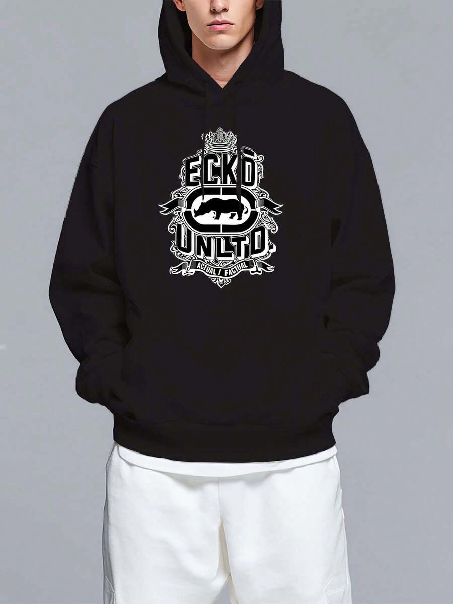 Men Zip-Up Hoodies - Black - View 1