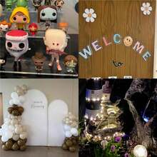 双面粘性粘土，带拉环，100个透明可移除粘点，防水海报粘土胶点，适用于派对装饰、照片墙悬挂工艺品、气球、节日装饰 - 彩色 - 查看 4