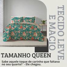 3-Piece Queen Size Bedspread Set, Patchwork Quilt, Ultra Double-Sided - 查看 3