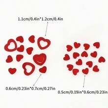 1 Pack Heart-Shaped Sprinkler, Creative Small Gift, Holiday Accessory, Birthday Party Supplies, Birthday Gift, Party Favor, Craft Decoration, Gift - Red - View 3