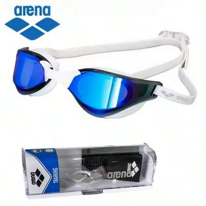  ARENA Unisex Snake Skin Pattern Racing Swim Goggles, Anti-Fog Anti-Leak, Extremely Comfortable