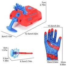 Spider Launcher Toy, Shoots Double Bullets, Spider Web Suction Cup Soft Bullets, Spider Gloves, Hero Role Play Props, Children Wear On Arm, Interactive Game, Boys' Holiday Party Gift - Multicolor - View 8