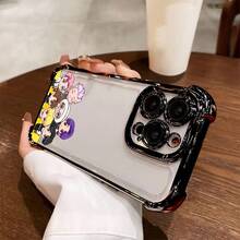 Adorable Funda de Teléfono B-BT-21-S Compatible con iPhone 16, 15, 14, 13, 12, 11 Pro Max, X, XR, XS Max, 8, 7 Plus - Cubierta Trasera Suave Transparente Antigolpes - Color 1 - Ver 2