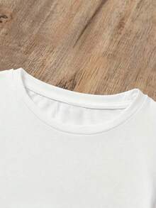 Camiseta estampada, estampado capibara flor libro bookk leer red flower capybara, playera manga corta cuello redondo para niña, blusa gráfica corte regular casual elástica. Ajuste cómodo para uso diario de los infantes. - Blanco - Ver 6