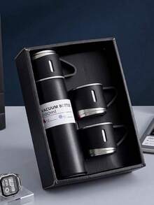 2026 New Arrival: A Winter Mug With Three Lids, Double-Walled Vacuum Insulated Travel Coffee Mug, Stainless Steel Mug, Portable Latte Mug, Travel Water Bottle, Stainless Steel Coffee Pot, Iced Tea Mug, Portable Latte Coffee Mug, Travel Drinking Cup, Double-Walled Stainless Steel Coffee Pot, Stainless Steel Iced Tea Mug