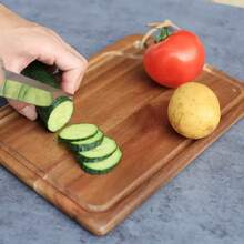Multifunctional Wooden Kitchen Board, Wooden Cutting Board, Solid Wood Cutting Board With Juice Groove, Double-Sided Chopping Board, Household Kitchen Cutting Board, Butcher Block For Meat, Cheese, Bread, Vegetables And Fruits, Kitchen Essentials, Dorm Necessities, Convenient Hanging And Storage