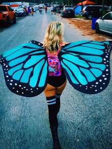 Women's Party Butterfly Wing Shawls, Adult Festival Costume Cloaks, Halloween, Christmas And Carnival Role-Playing Sets, Party Butterfly Wing Costumes, Fairy And Princess Theme Event Shawls (Without Masks), Festival Costume Clothing Accessories - Multicolor - View 12