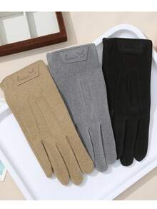 Men's Thermal Gloves, Dralon Acrylic, Telefingers Gloves, Winter Warmth, Thickening, Windproof And Cold-Proof Riding And Driving Hand Warmer - Multicolor - View 7