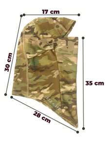 Pasamontañas militar camuflajeado para exteriores Máscara táctica de cara completa para airsoft, paintball, ciclismo, bicicleta, senderismo, pesca, snowboard, esquí, para hombres y mujeres en invierno. - Multicolor - Ver 3