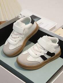 1双儿童时尚百搭软底休闲运动鞋，儿童学生中帮运动鞋 - 米色 - 查看 7