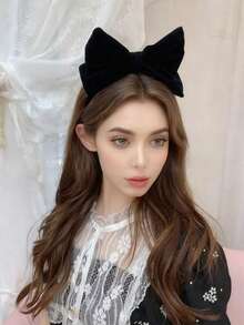 圣诞蝴蝶结发箍，优雅新年发饰，公主头饰 - 彩色 - 查看 10