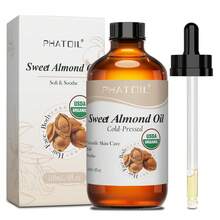 PHATOIL Pure 118ml Bottle - Sunflower Seed Oil, Castor Oil, Rosehip Seed Oil, Jojoba Oil, Sweet Almond Oil, Moroccan Argan Oil, Suitable For Thickening Eyelashes And Eyebrows, Dry Skin, Hair Care - Multi Scents - View 15