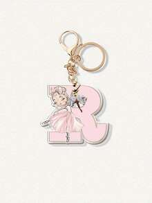 Ballet Dancer Reversible Acrylic Keychain, With A Beautiful Ballerina Pendant, Elegant Pink Ballet Skirt And Headphone Pendant Design, Lightweight And Portable Keychain, Suitable For Dance Enthusiasts, Backpack Accessories, Birthday Christmas Gifts, Ballet Costumes, Daily Fashion Accessories, Fine Craftsmanship Letter Pendant, Items - Multicolor - View 26
