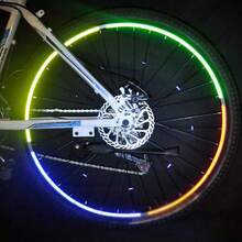 2Roll 8M Reflective Tape Fluorescent Bike Bicycle Car SReflective Stickers - Yellow - View 7