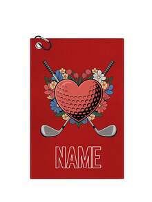 (Text cu model personalizat) Prosop sport de golf Prosop sport imprimat cu nasturi pentru alpinism Prosop sport ultrafin din fibră portabilă cu tijă de ștergere Prosop de yoga Prosop de golf cu pliere triplă