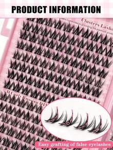 352pcs/32rows Cartoon Style Eyelash Clusters, Anime Eyelash Extensions, Natural Looking Eyelash Clusters, Fairy Eyelash Clusters, Suitable For Beginners, Halloween, Christmas, Party