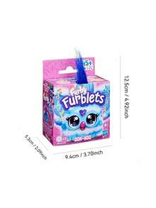 Hasbro Furby Furblets 活力四射双人套装，包含 Greenie-Meanie 和 May-May，每款均有 45 种音效，适合 6 岁及以上男孩女孩的电子毛绒玩具 - G1698 - 查看 2