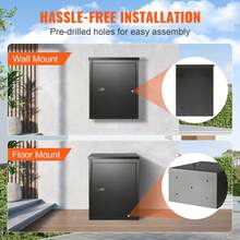 Wall-Mount Mailboxes - Montage mural en acier inoxydable, 20,5 pouces - Voir 6