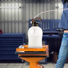 Bomba de fluido de transmisión , dispensador de sistema de recarga ATF de 2 vías, extractor de aceite y líquido de 10 litros de gran capacidad, juego de herramientas para bomba de fluido de transmisión automática con 14 adaptadores de llenado ATF. - 10 litros - Ver 9